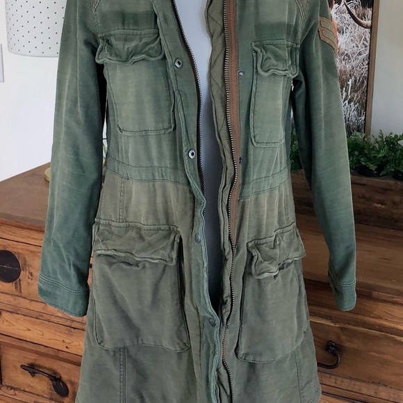 Free People Colorblock Army Plaid Military Parka - Picture 14 of 16